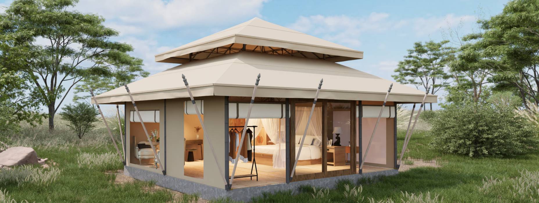 泸定县户外野奢帐篷